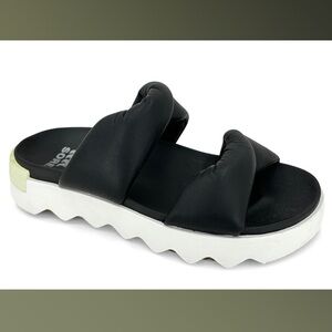Sorel VIIBE Twist Slide Sandal Black
